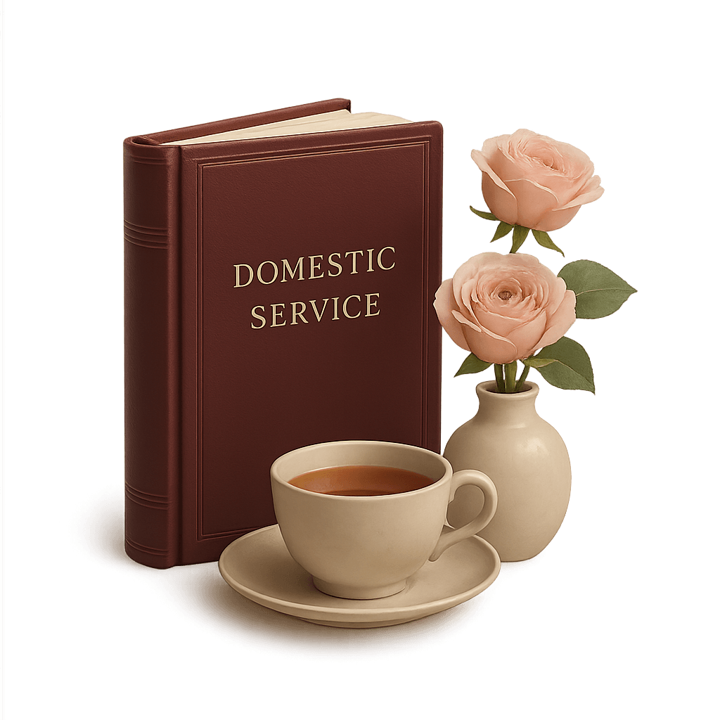 An open book beside a cup of tea and pink roses